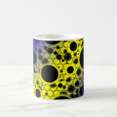 Leerzeichen - Gelb/Blau Kaffeetasse (Mittel)