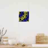 Leerzeichen - Gelb/Blau Poster (Küche)