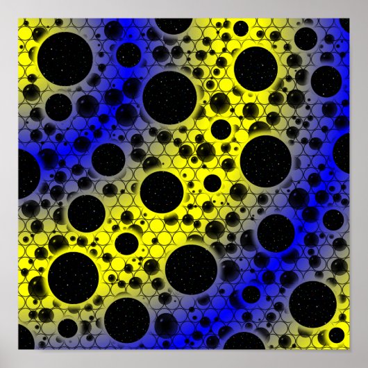 Leerzeichen - Gelb/Blau Poster (Vorne)