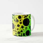 Leerzeichen - Gelb/Grün Kaffeetasse (VorderseiteRechts)