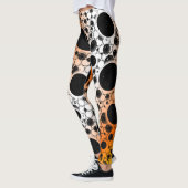 Leerzeichen - Gelb/orange/weiß Leggings (Links)