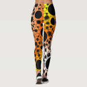 Leerzeichen - Gelb/orange/weiß Leggings (Rückseite)