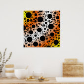 Leerzeichen - Gelb/orange/weiß Poster (Küche)