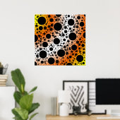 Leerzeichen - Gelb/orange/weiß Poster (Heimbüro)