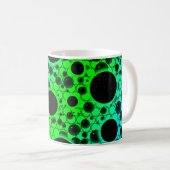 Leerzeichen - Grün/Cyan Kaffeetasse (VorderseiteRechts)