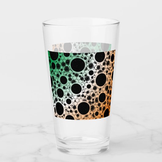 Leerzeichen - Grün/Weiß/Orange Glas (Vorderseite)