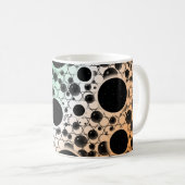 Leerzeichen - Grün/Weiß/Orange Kaffeetasse (VorderseiteRechts)