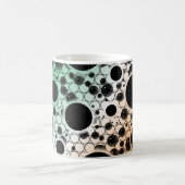 Leerzeichen - Grün/Weiß/Orange Kaffeetasse (Mittel)