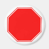 Leerzeichen/Kutomizierbare Stopp-Zeichen Magnet (Vorne)