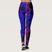 Leerzeichen - Lila/blau Leggings (Rückseite)