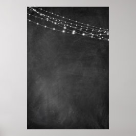 Leerzeichen mit Kopfbrett und Lichtstärke: DIY Poster