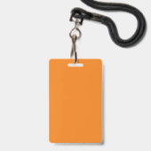 Leerzeichen Orange DIY Template Benutzerdefinierte Ausweis (Vorderseite mit Lanyard)