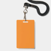 Leerzeichen Orange DIY Template Benutzerdefinierte Ausweis (Rückseite mit Lanyard)
