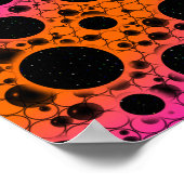 Leerzeichen - orange/rosa poster (Ecke)