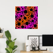 Leerzeichen - orange/rosa poster (Heimbüro)