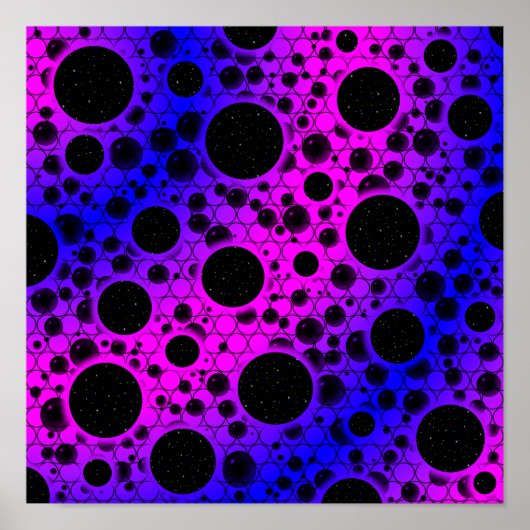 Leerzeichen - Rosa/Blau Poster (Vorne)