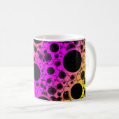 Leerzeichen - Rosa/Gelb Kaffeetasse (VorderseiteRechts)