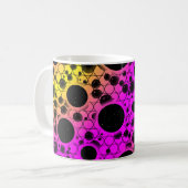 Leerzeichen - Rosa/Gelb Kaffeetasse (Vorderseite Links)