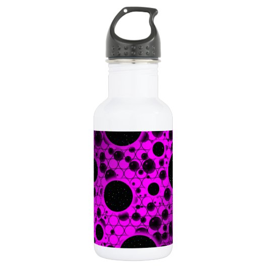 Leerzeichen - Rosa/Lila Edelstahlflasche (Vorderseite)