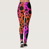 Leerzeichen - Rosa/orange Leggings (Rückseite)