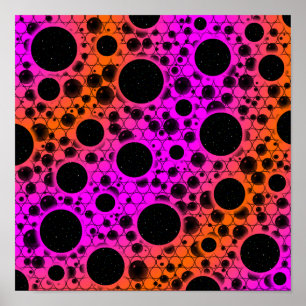 Leerzeichen - Rosa/orange Poster