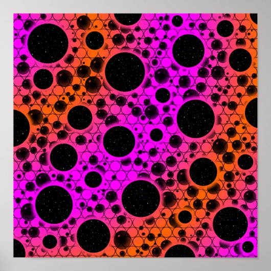 Leerzeichen - Rosa/orange Poster (Vorne)