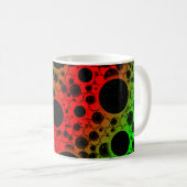 Leerzeichen - Rot/Grün Kaffeetasse (VorderseiteRechts)