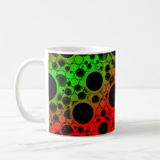 Leerzeichen - Rot/Grün Kaffeetasse (Links)