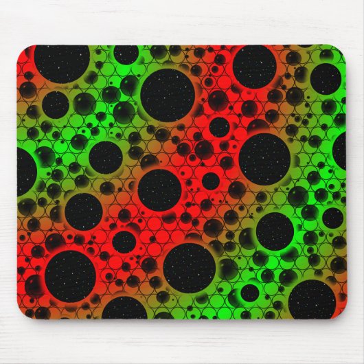 Leerzeichen - Rot/Grün Mousepad (Vorne)