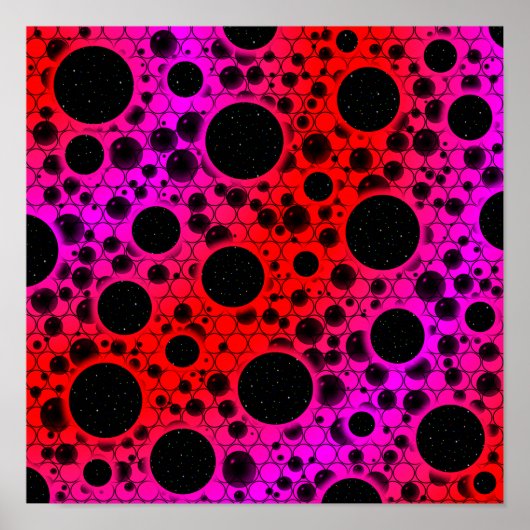 Leerzeichen - Rot/Rosa Poster (Vorne)