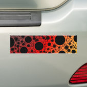 Leerzeichen - Schwarz/Rot/Gold Autoaufkleber (Auf Auto)