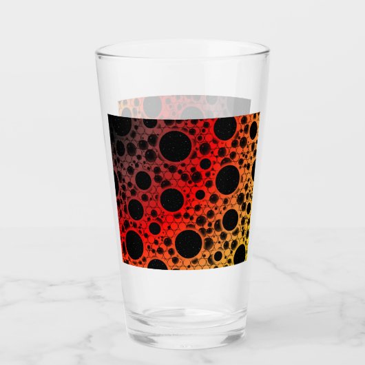 Leerzeichen - Schwarz/Rot/Gold Glas (Vorderseite)