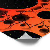 Leerzeichen - Schwarz/Rot/Gold Poster (Ecke)