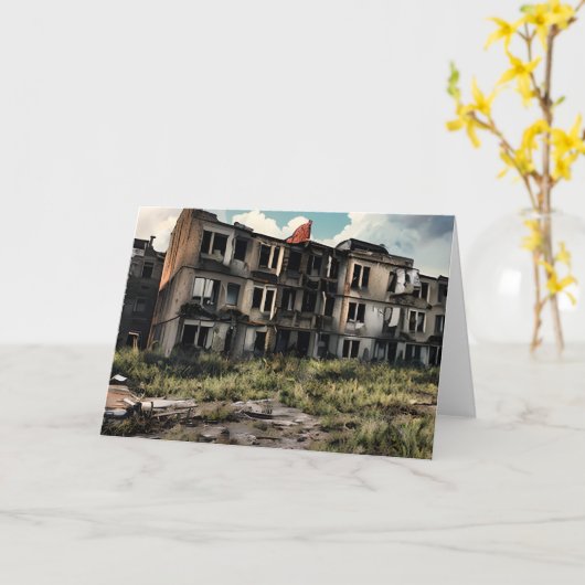 Leerzeichen verlieren | Ausgegebene postapokalypti Karte (Gelbe Blume)