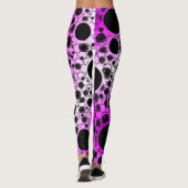 Leerzeichen - weiß/rosa leggings (Rückseite)