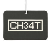 LEET CHEAT AIR FRESHENER AUTOLUFTERFRISCHER (Vorderseite)