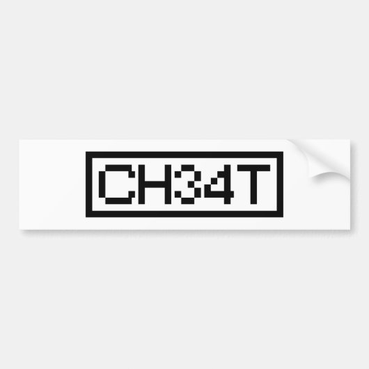 LEET CHEAT AUTOAUFKLEBER (Vorne)