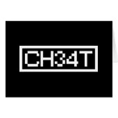 LEET CHEAT CARD (Vorderseite (Horizontal))