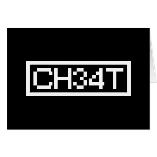 LEET CHEAT CARD (Vorderseite (Horizontal))