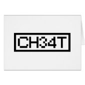 LEET CHEAT CARD (Vorderseite (Horizontal))