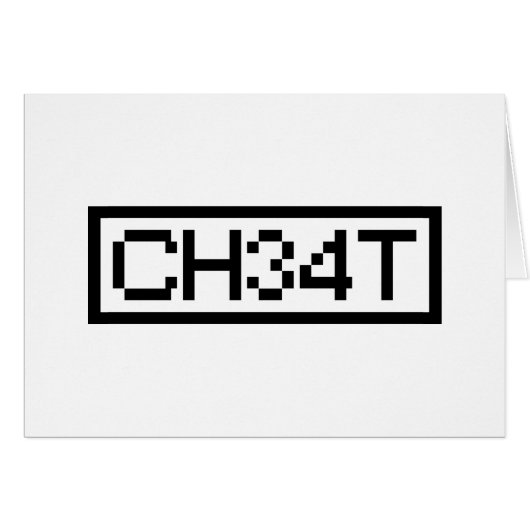 LEET CHEAT CARD (Vorderseite (Horizontal))
