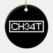 LEET CHEAT KERAMIK ORNAMENT (Hinten)