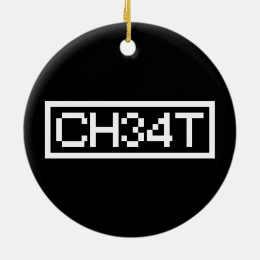 LEET CHEAT KERAMIK ORNAMENT (Hinten)