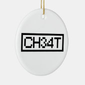 LEET CHEAT KERAMIK ORNAMENT (Rechts)