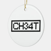 LEET CHEAT KERAMIK ORNAMENT (Links)