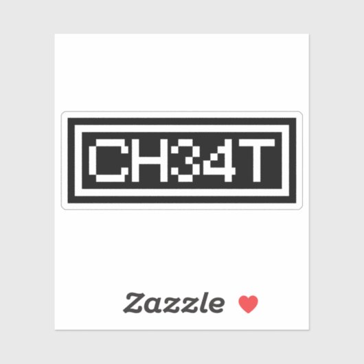 LEET CHEAT STICKER (Blatt)