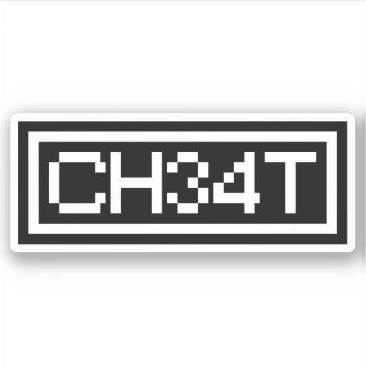 LEET CHEAT STICKER (Vorderseite)