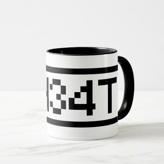 LEET CHEAT TASSE (VorderseiteRechts)