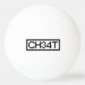 LEET CHEAT TISCHTENNISBALL (Vorderseite)