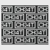 LEET CHEAT WRAPPING PAPIER GESCHENKPAPIER (Flach)